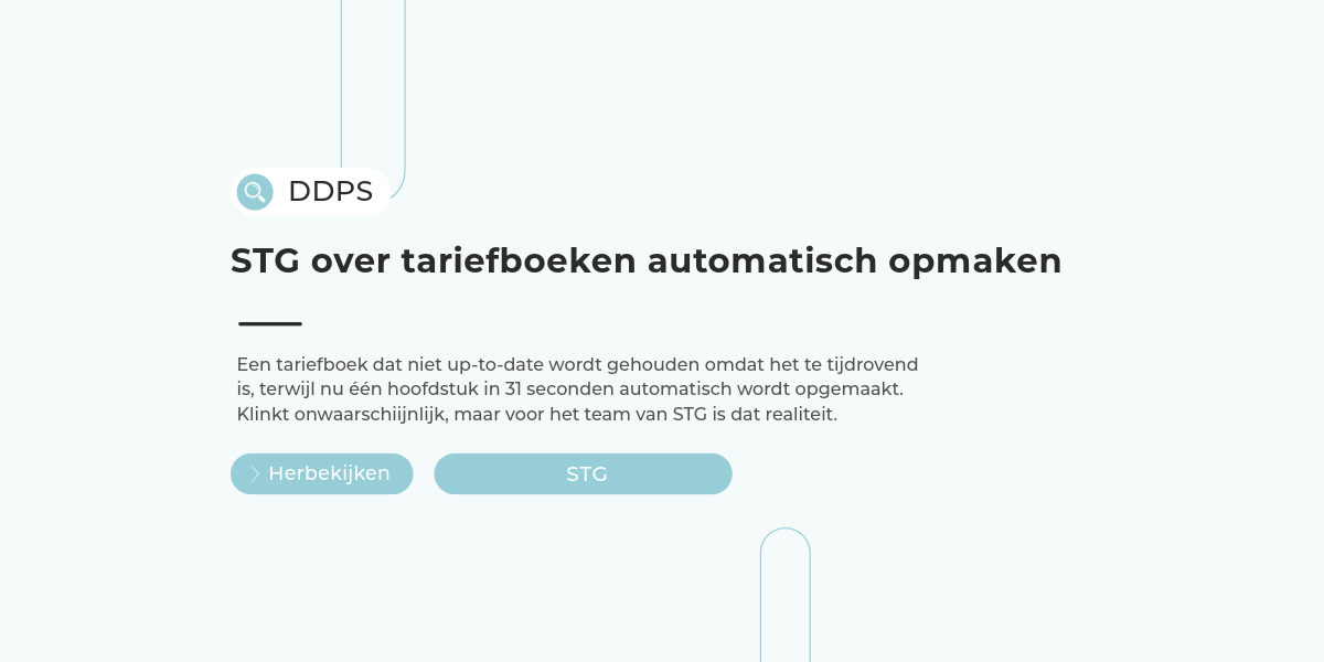 STG over tariefboeken automatisch opmaken